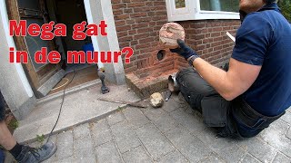 Mega gat in de muur boren ep 10 [upl. by Sedberry]