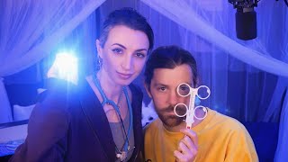 ASMR  Real Person Eye Exam Can My ASMR Knowledge Actually Diagnose My Husband No [upl. by Enyedy]