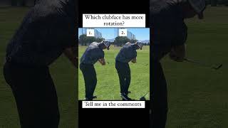 Which clubface has a slower rate of closure Tell me in the comments golf golfswing golftips [upl. by Akoyn346]