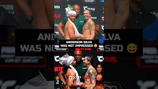 Anderson Silva was not impressed with the Face off antics between Neeraj Goyat and Whindersson Nunes [upl. by Ylrbmik]