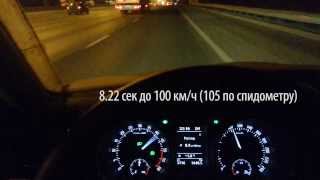 Skoda Yeti 20 TDI DSG6 APRchip acceleration 0100 kmh [upl. by Yznil418]