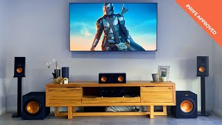 My Living Room Theater Tour Klipsch  Dolby Atmos 524  Living Room Home Cinema Setup [upl. by Sergius]