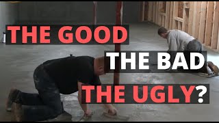 Pouring And Finishing Concrete In The Winter  The Good The Bad And The Ugly [upl. by Tavie]