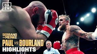 Jake Paul 1st Round Knockout vs Ryan Bourland  Fight Highlights [upl. by Joletta]