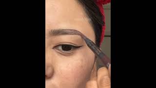 How I Use Eyebrow Pencil To Make Perfect Eyebrow Shape With Pencil ❤️ [upl. by Huba935]