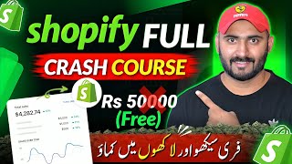 Shopify Dropshipping Full Course 2024  Shopify Tutorial For Beginners [upl. by Aleahc]