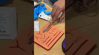 Surgical sutures practices in DMCH mbbs neet neetmbbs neetmotivation doctor hospital shorts [upl. by Simara]