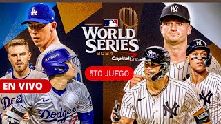 SERIE MUNDIAL EN VIVO QUINTO JUEGO YANKEES VS DODGERS seriemundial ⚾️🔥⚾️ [upl. by Dani]