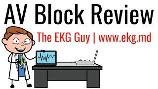 AV Block Review on EKG  ECG l The EKG Guy  wwwekgmd [upl. by Sidonnie]