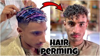 Straight to Curly hair Perming Tutorial Hair perming Step by step part 15  Smartsalon33 [upl. by Hazaki924]