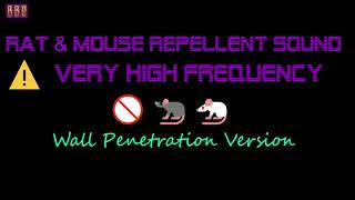 ⚠️Wall Penetration Version 🚫🐀🐁 Rat amp Mouse Repellent Sound Very High Frequency 9 Hour [upl. by Malita]