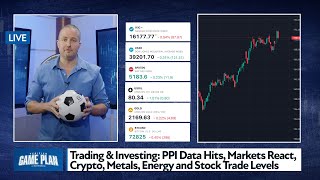 Trading amp Investing PPI Data Hits Markets React Crypto Metals Energy and Stock Trade Levels [upl. by Hwang]