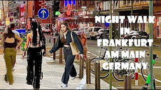 Night Walk in Frankfurt am Main Red Light District 4K [upl. by Willyt]