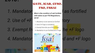 FSSAI Exams Important Questions 📝⁉️ Food Packaging shorts exam [upl. by Terrijo826]