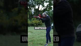 Suppressed vs Unsuppressed AR15 [upl. by Eimat83]