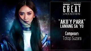 Sarah Geronimo — Akoy Para Lamang Sa Yo Official Lyric Video [upl. by Stephie]