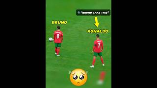 Ronaldo Unselfish Moments with Bruno❤️ [upl. by Eenwahs]