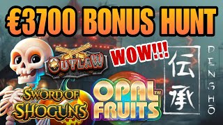 €3700 BONUS HUNT AGAIN👀🤞🎰 [upl. by Ilarrold]