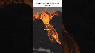 Een vulkaanuitbarsting Hoe werkt dit Uitleg in 60 seconden lava natuur weetjes [upl. by Anahir]