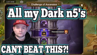 Toa Spires Dark 118 Later Stages are Insane Difficult Summoners War [upl. by Best]