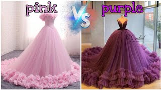 ❤pink vs purple💜  girly challange [upl. by Peednus244]