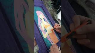 Graffiti Artist Creates Unique Canvas Painting [upl. by Eimmac]