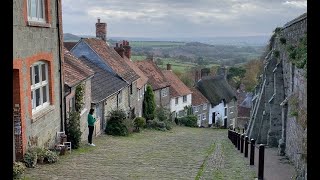 Gold Hill Shaftesbury England  above on and below the famous hill [upl. by Clarabelle937]