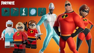 The Incredibles Bundle Full Gameplay amp Review Fortnite INCREDIBLES Gameplay [upl. by Nailimixam]