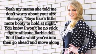 Meghan Trainor All About That Bass Lyrics [upl. by Ecirehc]