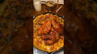 Hot honey tenders with Mac amp Cheese 🧀  Must try dinner recipe shorts [upl. by Tomasine]