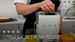 How to Juice Fruits  Smeg CJF01 amp CJF11 [upl. by Labannah]