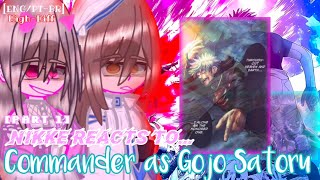 NIKKE Characters react to Commander As Gojo Satoru ENGPTBR High Effort Reaction As Gojo Satoru [upl. by Gardell]