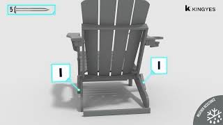 Vintage Reclining Folding Adirondack Chair Assembly Guide A041028001 [upl. by Durrett]