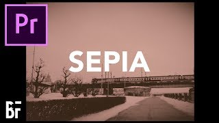 Sepia Colour Grading in Adobe Premiere [upl. by Haramat]