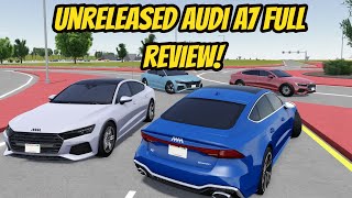 Greenville Wisc Roblox l UNRELEASED AUDI A7 Test Drive Full Review UPDATE [upl. by Dnaltruoc]