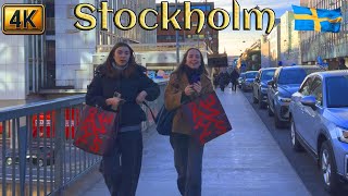 Sweden Central Stockholm 4K Walk [upl. by Hugibert]