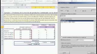 Introducción a la optimización con la herramienta Solver de Excel [upl. by Eiromem]