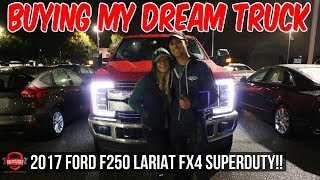 I Bought My Dream Truck Taking Delivery Of My 2017 Ford F250 Lariat FX4 [upl. by Harrell]