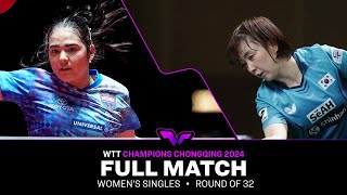 FULL MATCH  Adriana DIAZ vs SUH Hyo Won  WS R32  WTTChongqing 2024 [upl. by Nedry]