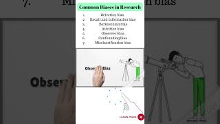 Types of Bias in Research shorts bias research biases typesofbias classification healthcare [upl. by Amorete859]