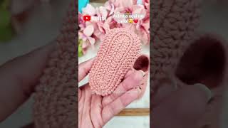 Sapatinho de crochê para bebê sapatinhodebebe shortsvideo croche [upl. by Adnav]