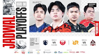 🔴 LIVE  MPL ID S14  Playoffs Hari 2  Bahasa Indonesia [upl. by Enilrem846]