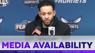 Hornets vs Pacers Seth Curry Postgame Media Availability  2122024 [upl. by Tiny]