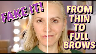 EASY BROW TUTORIAL  HOW TO GET FULLER MORE EVEN BROWS [upl. by Swanhilda]