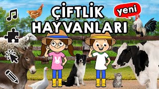 Çiftlik Hayvanları Şarkısı Hayvan Sesleri Bilmeceler Eğlenceli Etkinliklerle Hayvanları Öğrenelim [upl. by Nemra]