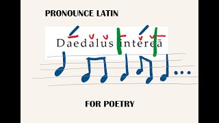 Latin pronunciation tips to make poetry scansion easy  Introduction to dactylic hexameter [upl. by Racso]