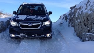 Subaru forester vs snowСубару форестерПодъём на снежную гору [upl. by Telfer]