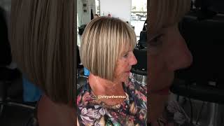 Inverted bob haircut transformation by vivyan Hermuz  haircut tutorial  bob hairstyle  haircut [upl. by Jillana]