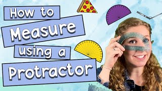 How To Measure Using a Protractor  Educational Kids Math Video [upl. by Atnauqal656]