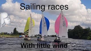 Wedstrijdzeilen met héél weinig wind  Sailing Marieholm IF [upl. by Kubis]